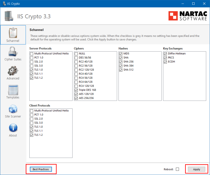 ssl iis crypto